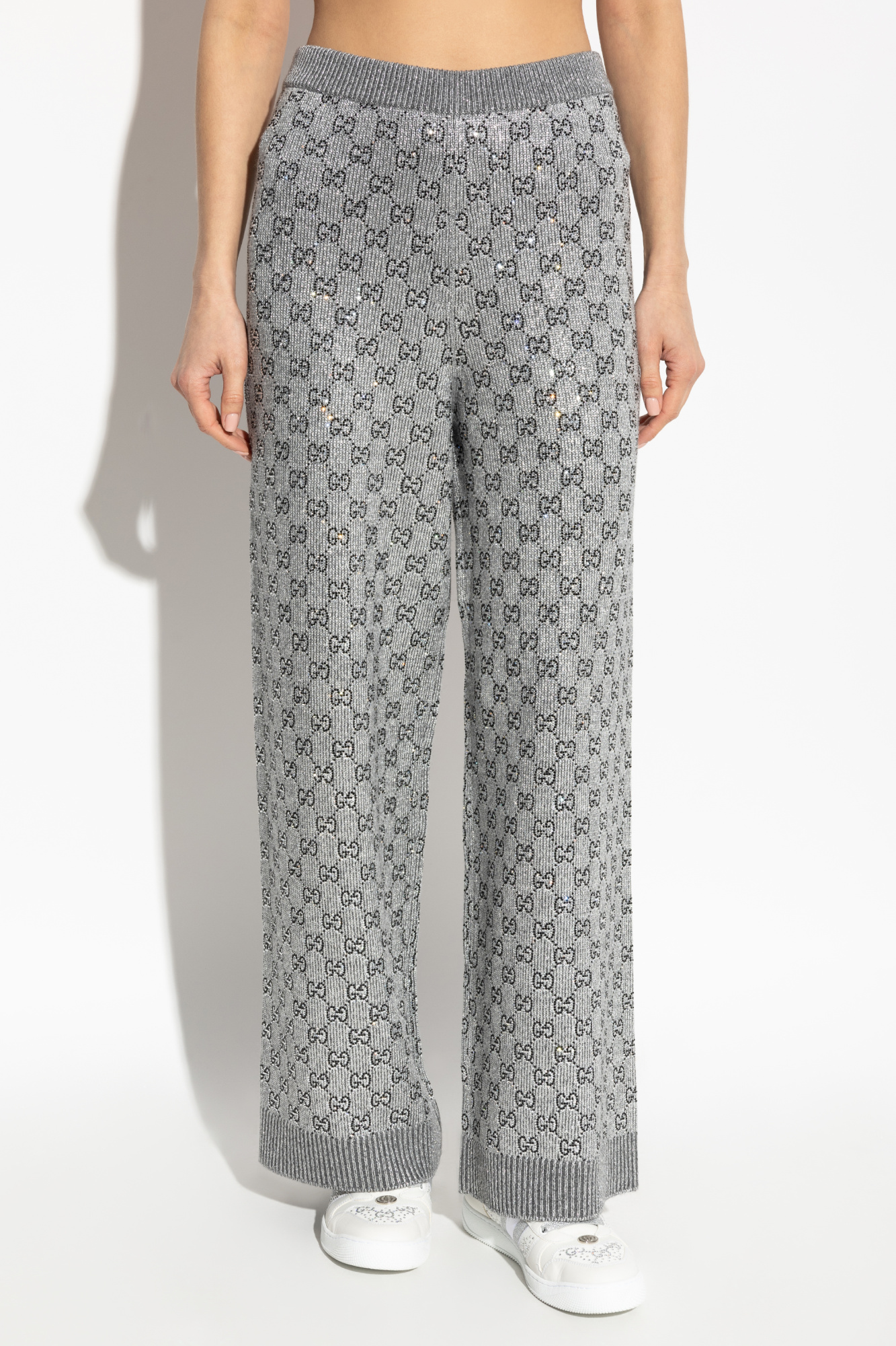 パンツ GUCCI FW23 PANTS WITH CLAMP (769973 Z592B1000) Denim pant with cuffs in dark blue | GUCCI® CA